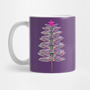 Dragonfly Holiday Tree Mug